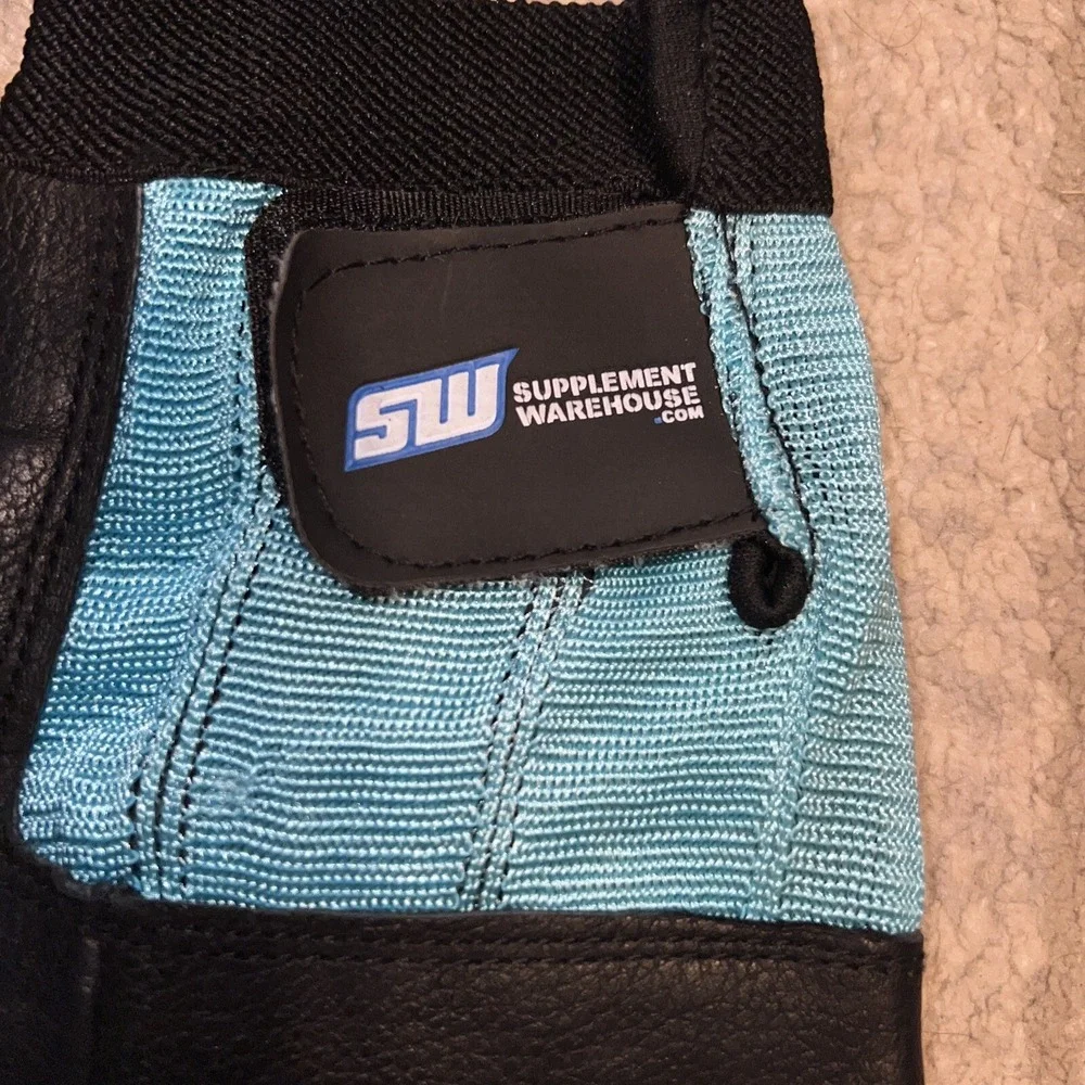 Supplement Warehouse‎ Fingerless Gloves Workout Weightlifting Size Medium Men's